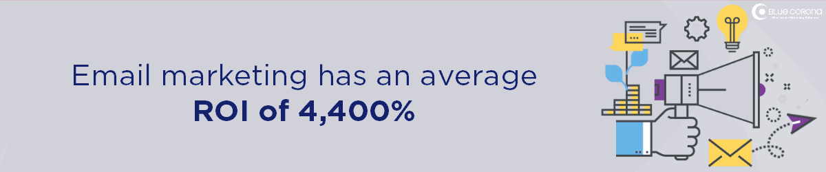 email is good for middle of the funnel marketing-- it has a 4400% ROI, and is in the middle of the conversion funnel