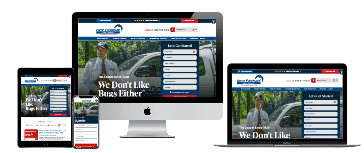 Home Paramount pest control website